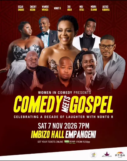 Poster: Comedy Meets Gospel, Empangeni, 7 Nov