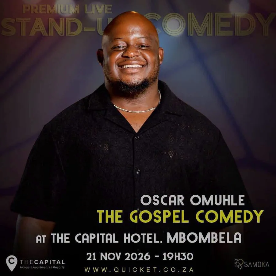 Poster: The Gospel Comedy at The Capital Hotel, Mbombela, 21 Nov